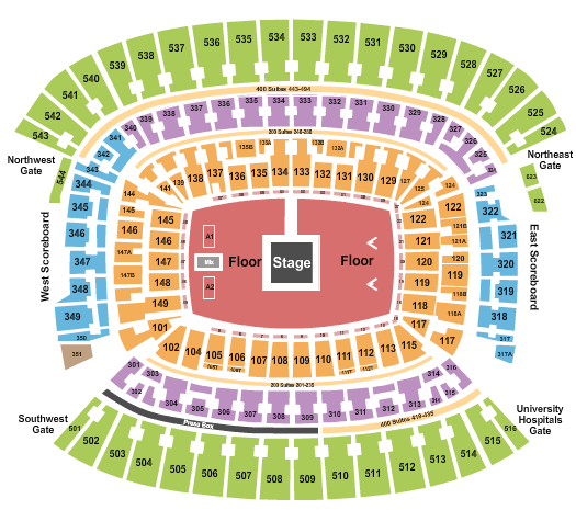 Huntington Bank Field Zach Bryan Seating Chart